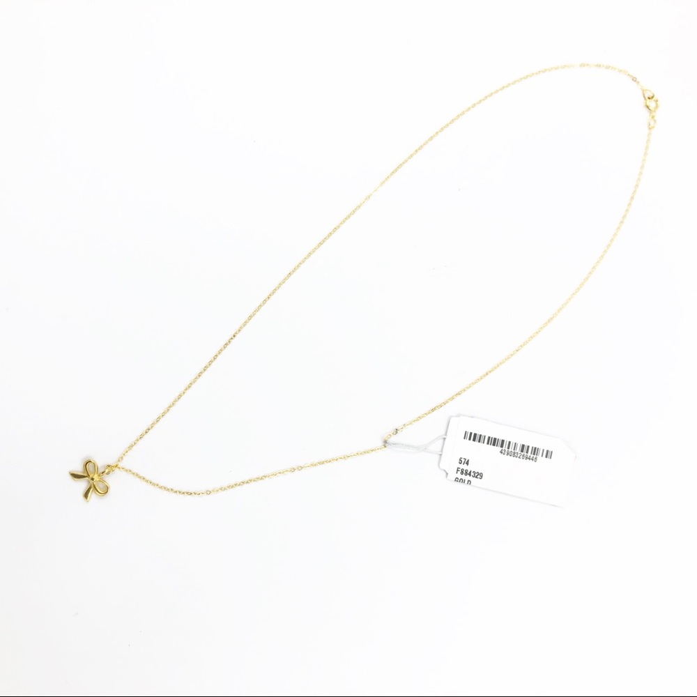 NWOT Gold Bow Pendant - Picture 6 of 8
